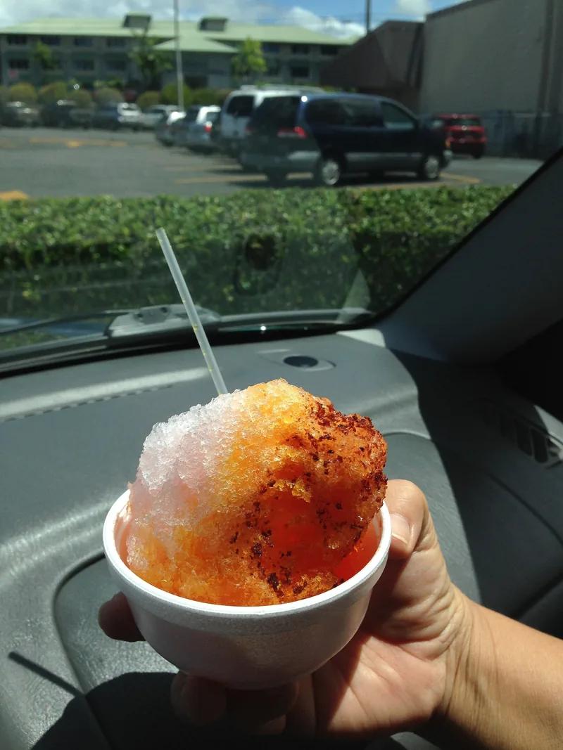 A cup of shave ice