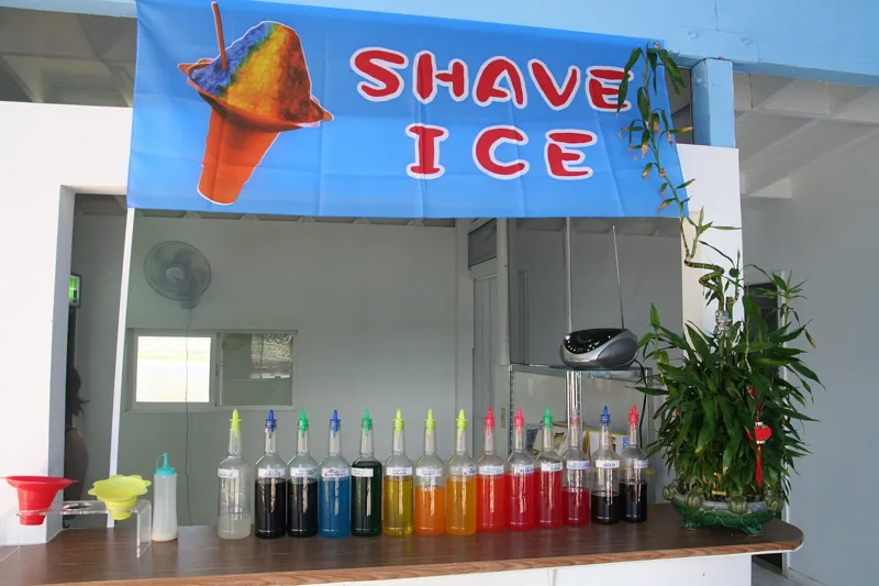 A shave ice stand