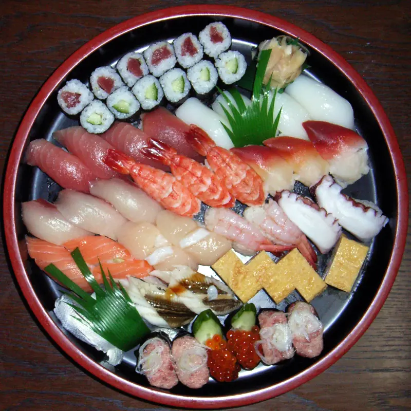 A sushi platter