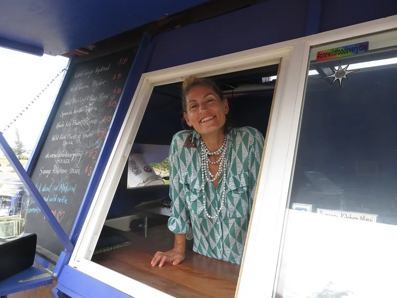 A food truck at Kahului Harbor